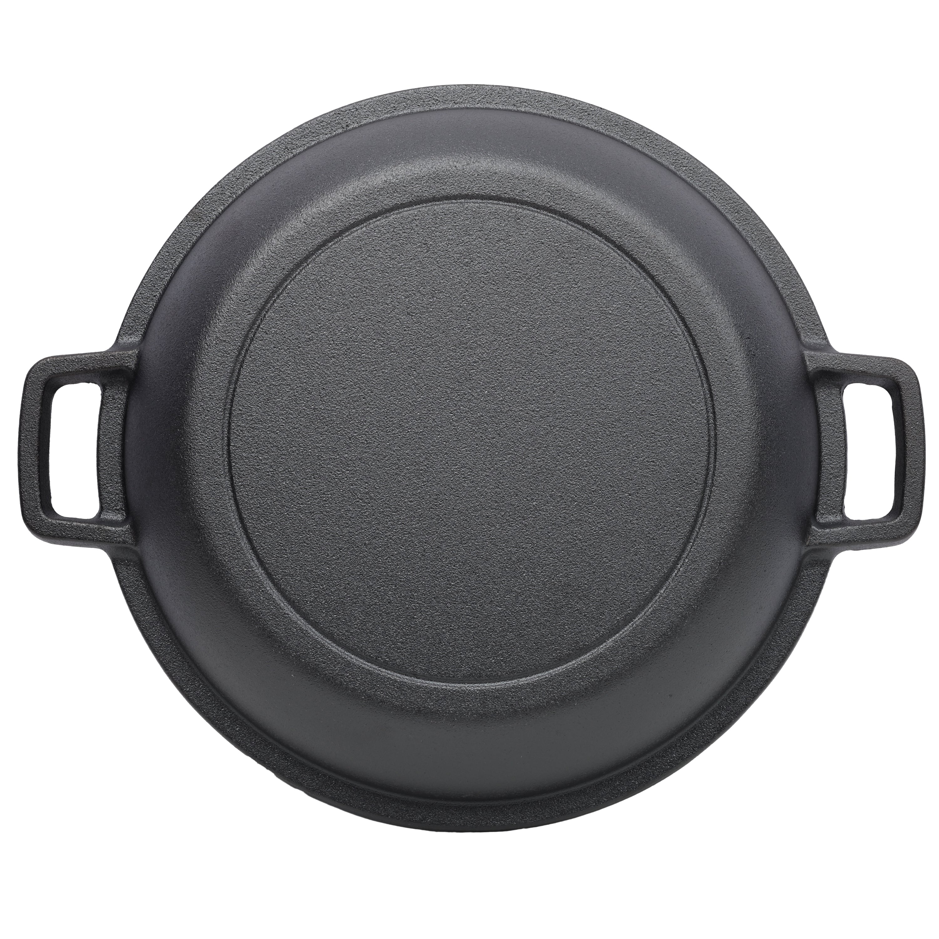 2 in 1 Pre-Seasoned Cast Iron Dutch Oven