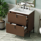 30" Bathroom Vanity with Ceramic Sink