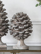D7x10.5" Table Decor, Pinecone