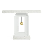 Modern Console Table with Geometric Base