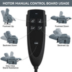 Grey Dual Motor Infinite Position Up to 350 LBS Chenille Power Lift Recliner Chair