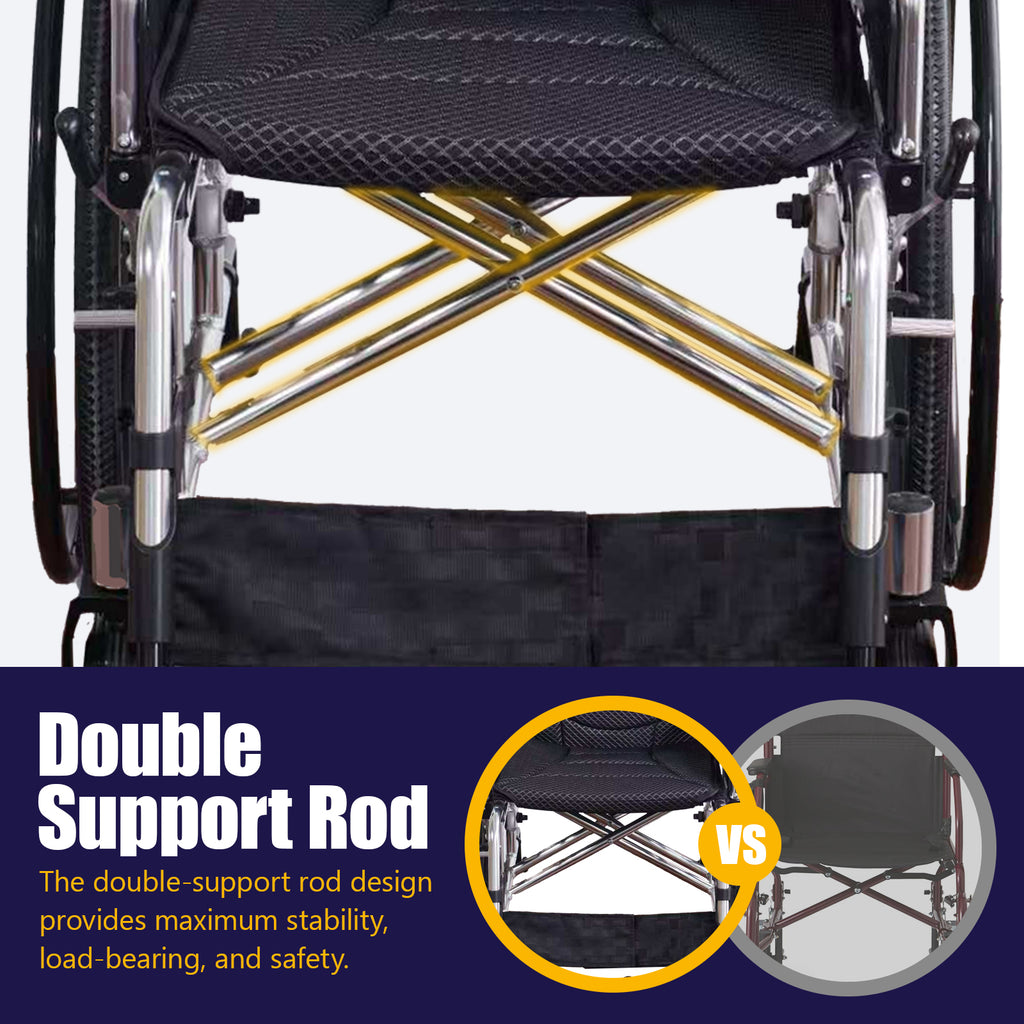 Aluminum Alloy Transport Wheelchair