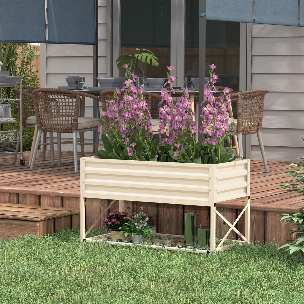 Outsunny Raised Garden Bed with Galvanized Steel Frame
