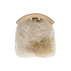 Arden 19.5" Genuine Sheepskin Fur Split Back Dining Chair