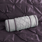 7 Piece Tufted Comforter Set - Plum Cal King