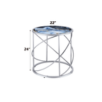 Lyda Round Glass Top Table