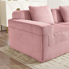 Modular 4 Seat U Shape Sectional Boneless Sofa