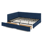 Queen Size Storage Upholstered Tufted Bed Frame