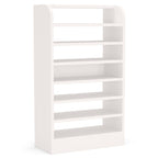 25.59" White 8-Tier Shoe Rack