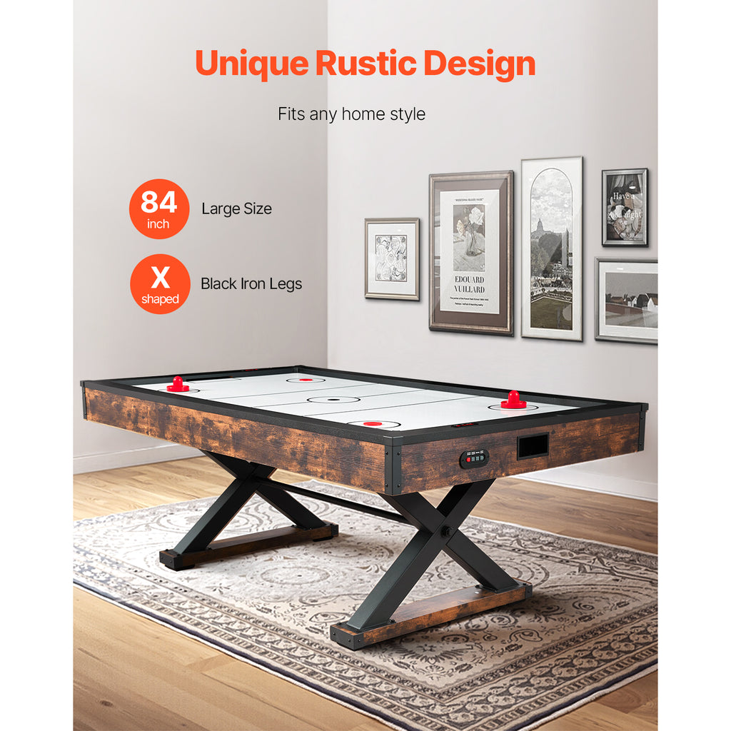 84" Air Hockey Table Air Powered Arcade Table