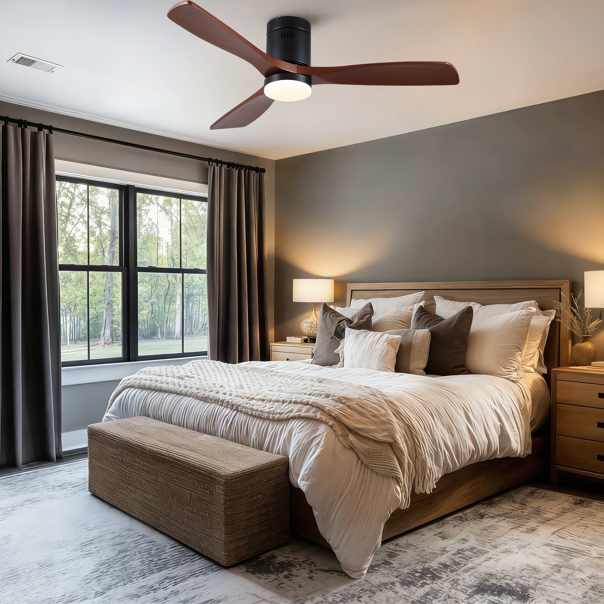 52 Inch Modern Matte Ceiling Fan