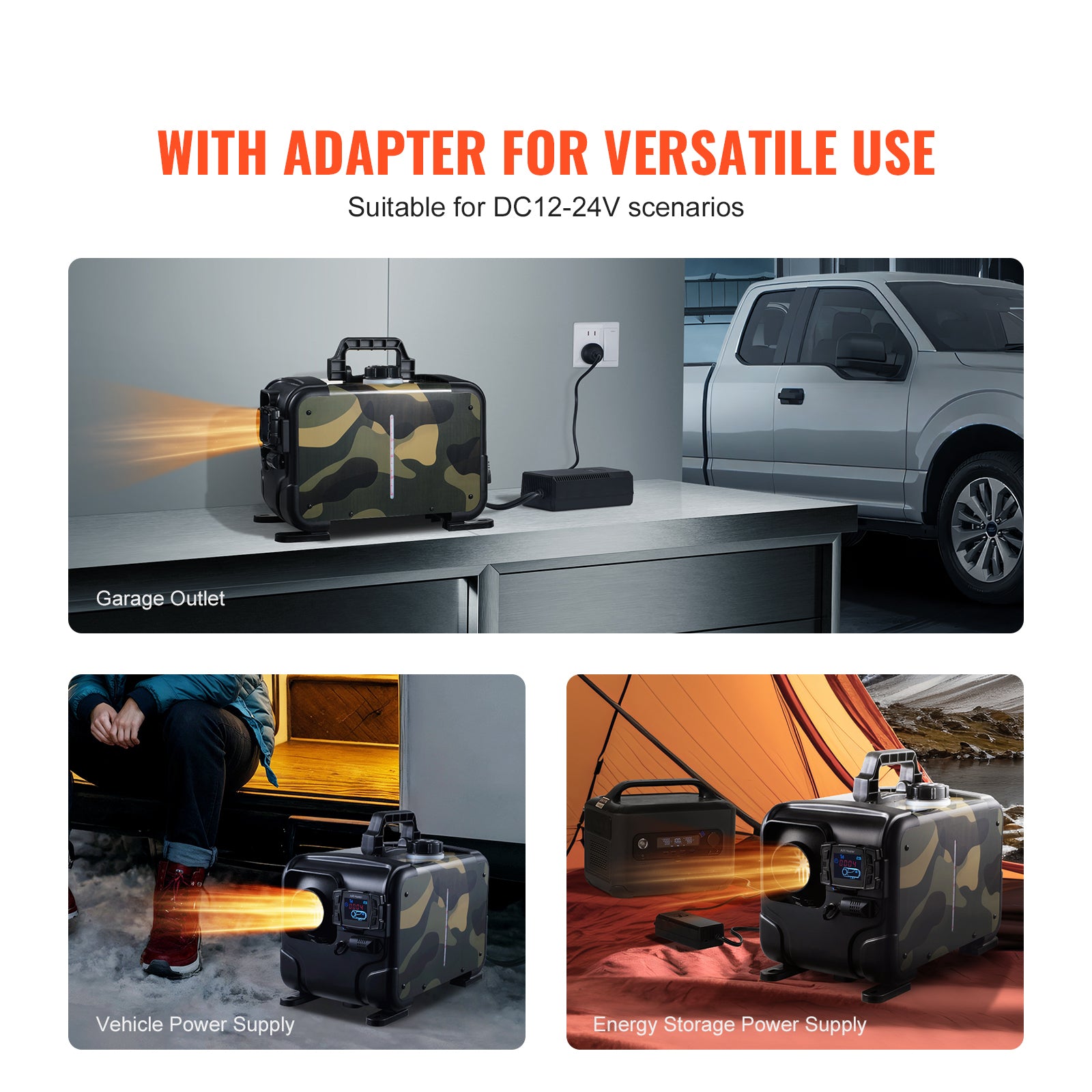 8KW Diesel Air Heater with Bluetooth App Remote Control
