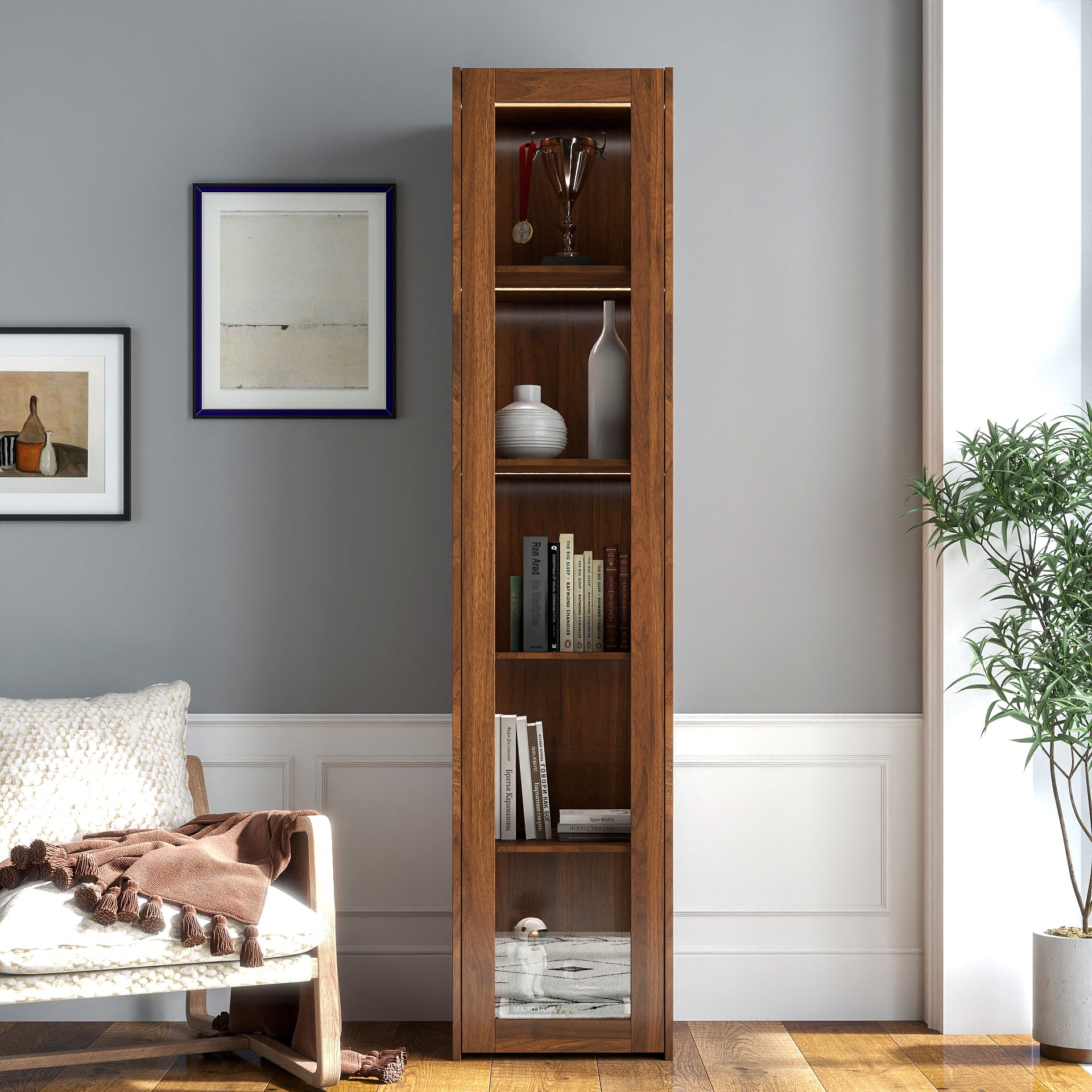 Display Cabinet with Transparent Acrylic Plate Doors