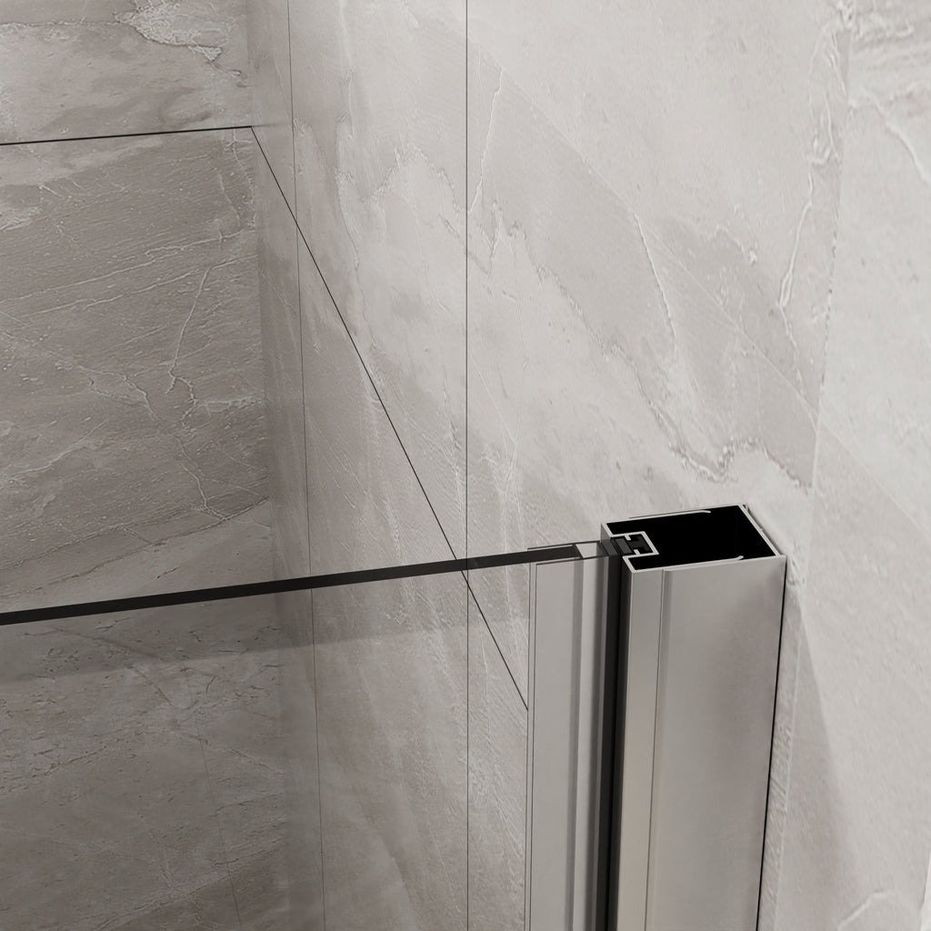 Goodyo 36"x 72" Bifold Frameless Glass Shower Door