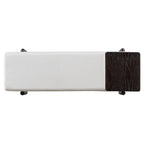 TREXM Farmhouse Upholstered Storage Bench