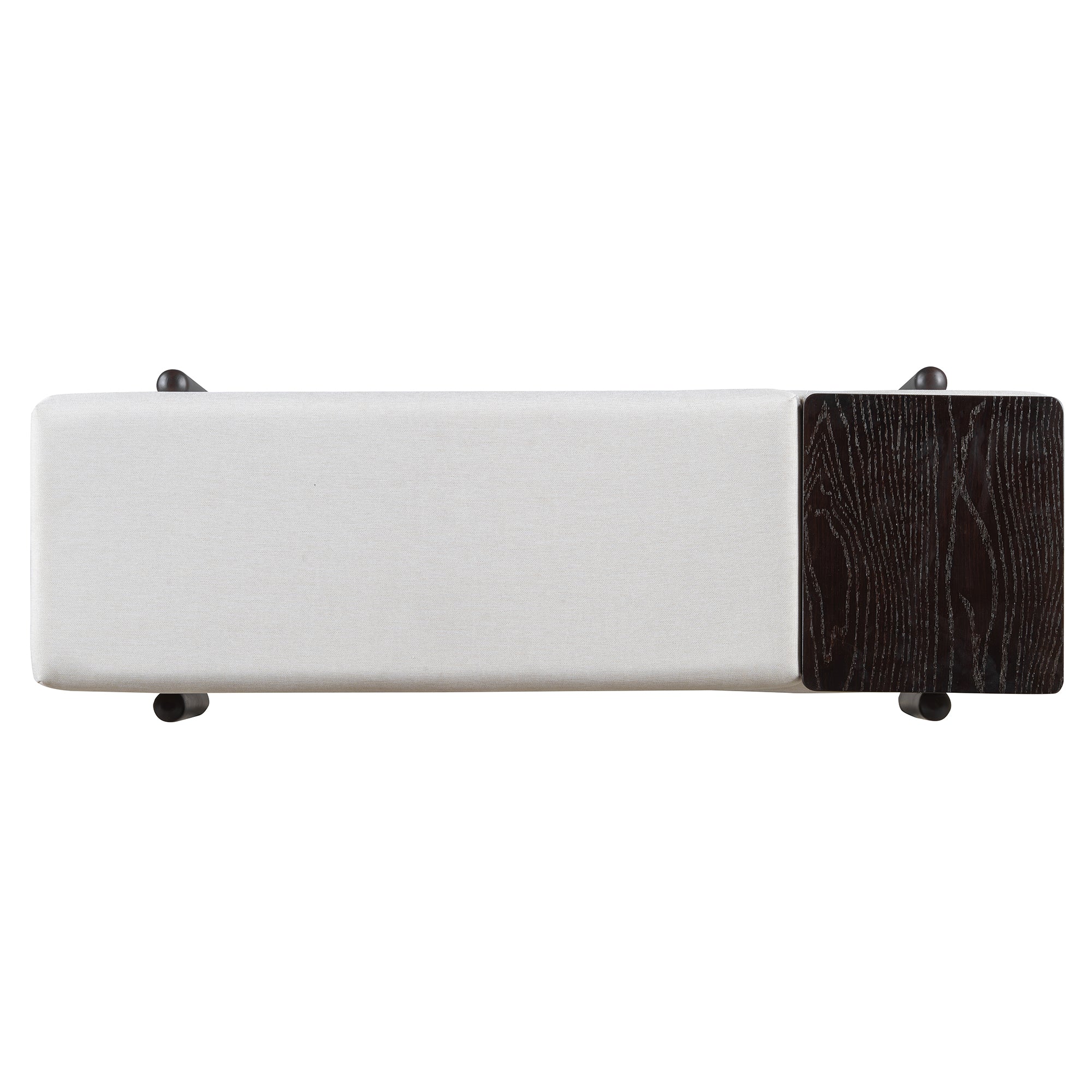 TREXM Farmhouse Upholstered Storage Bench