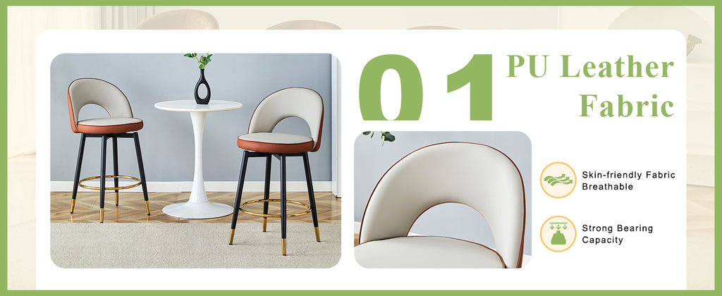 360° Rotatable Bar Chair - Modern