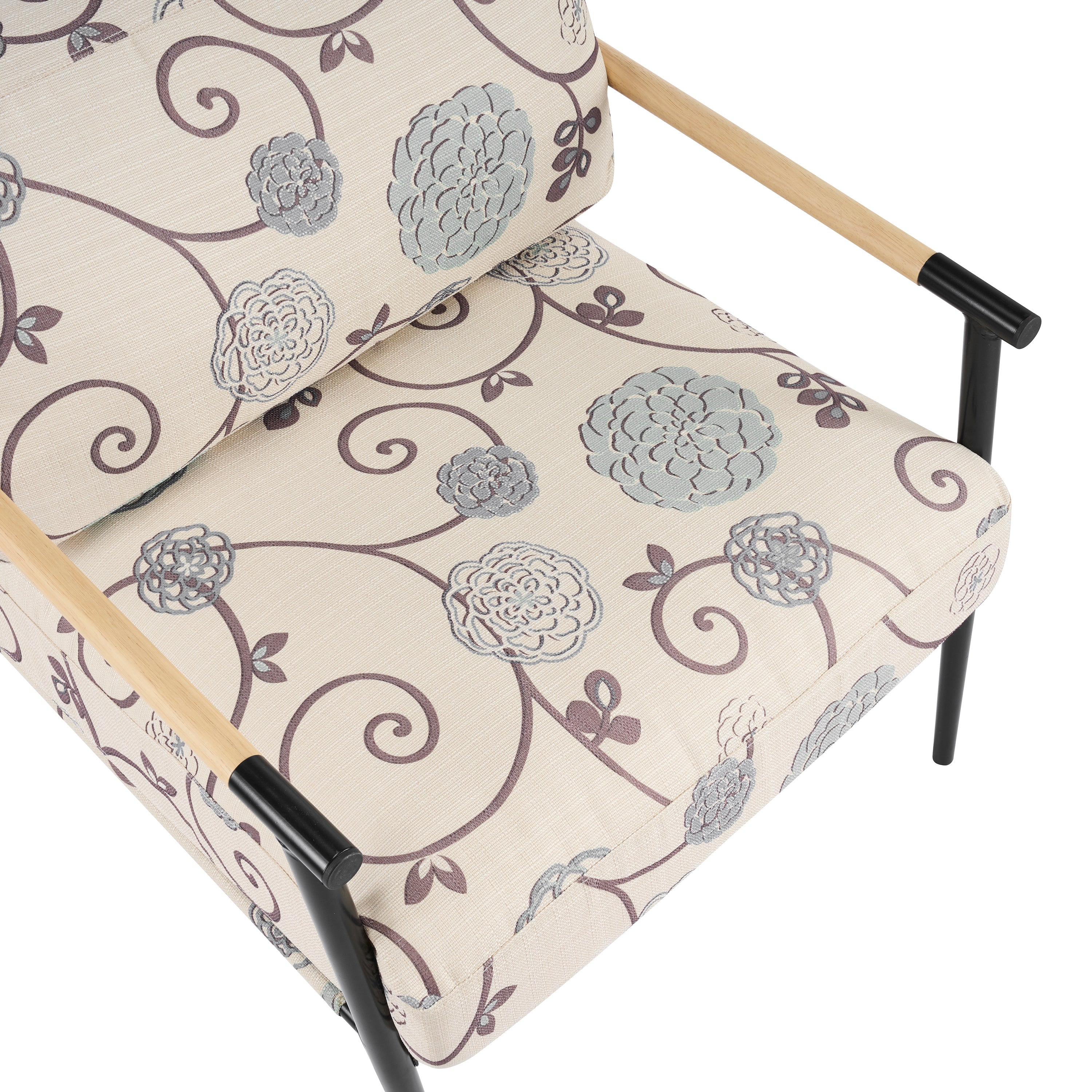 27.56" Modern Accent Chair with Plush Cushions