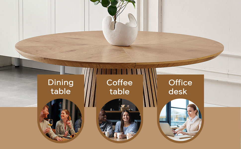 Wooden Round Dining Table
