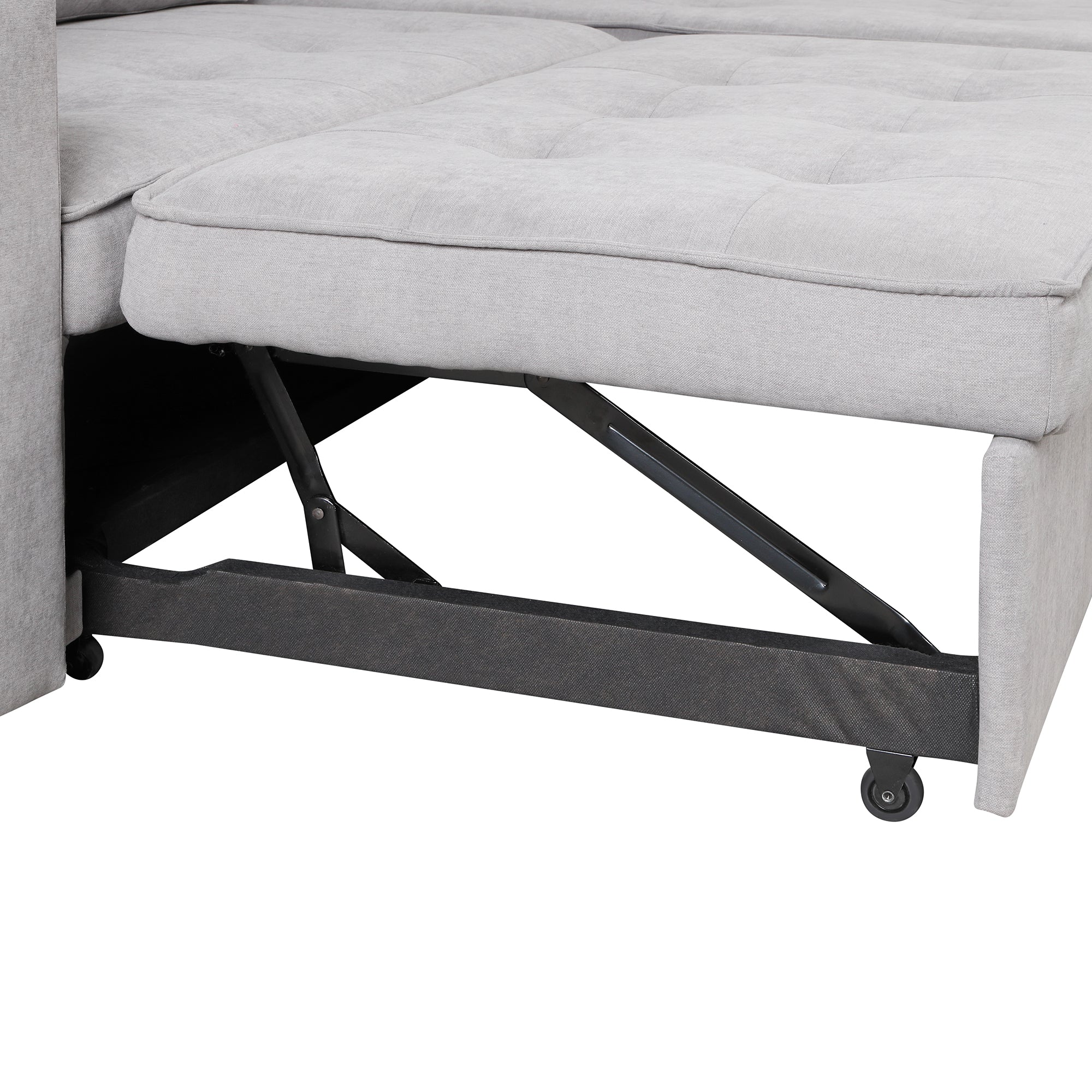 104.5" Pull Out Sleeper Sofa Reversible L-Shape Sectional Couch