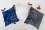 Gray Velvet Holiday Throw Pillow - 20x20