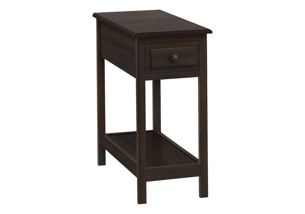 2 Tier Accent Table with Storage Drawer