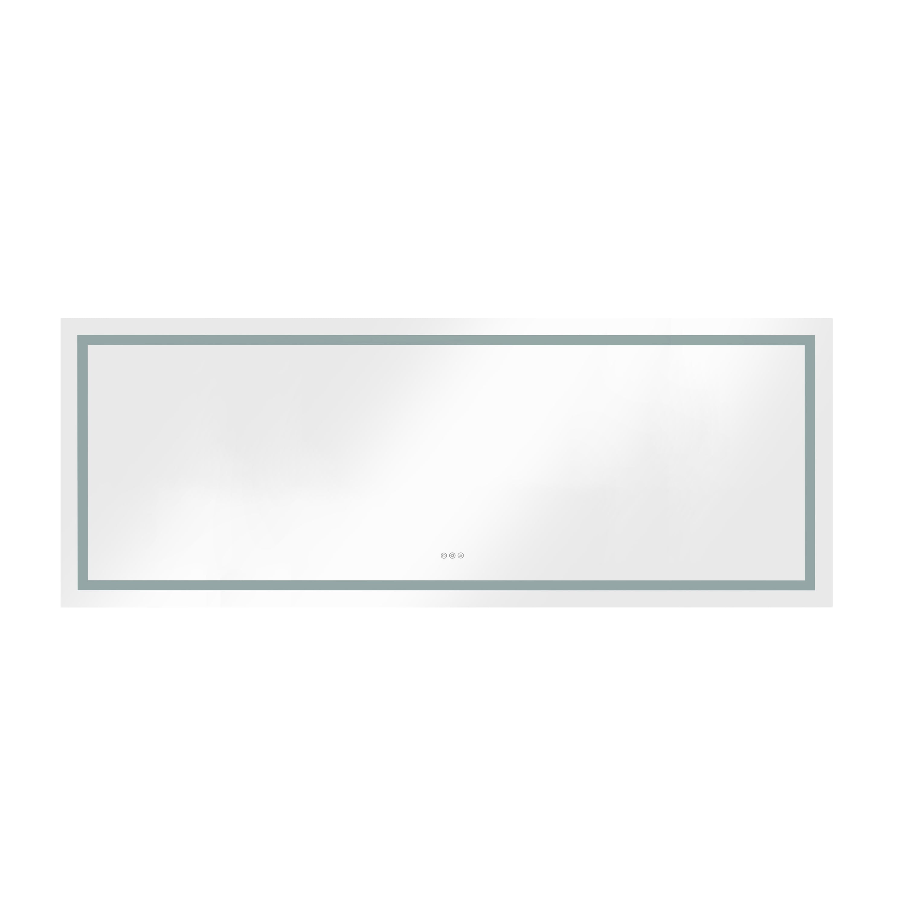 96 x 36 Inch LED Bathroom Mirror with Front and Backlight