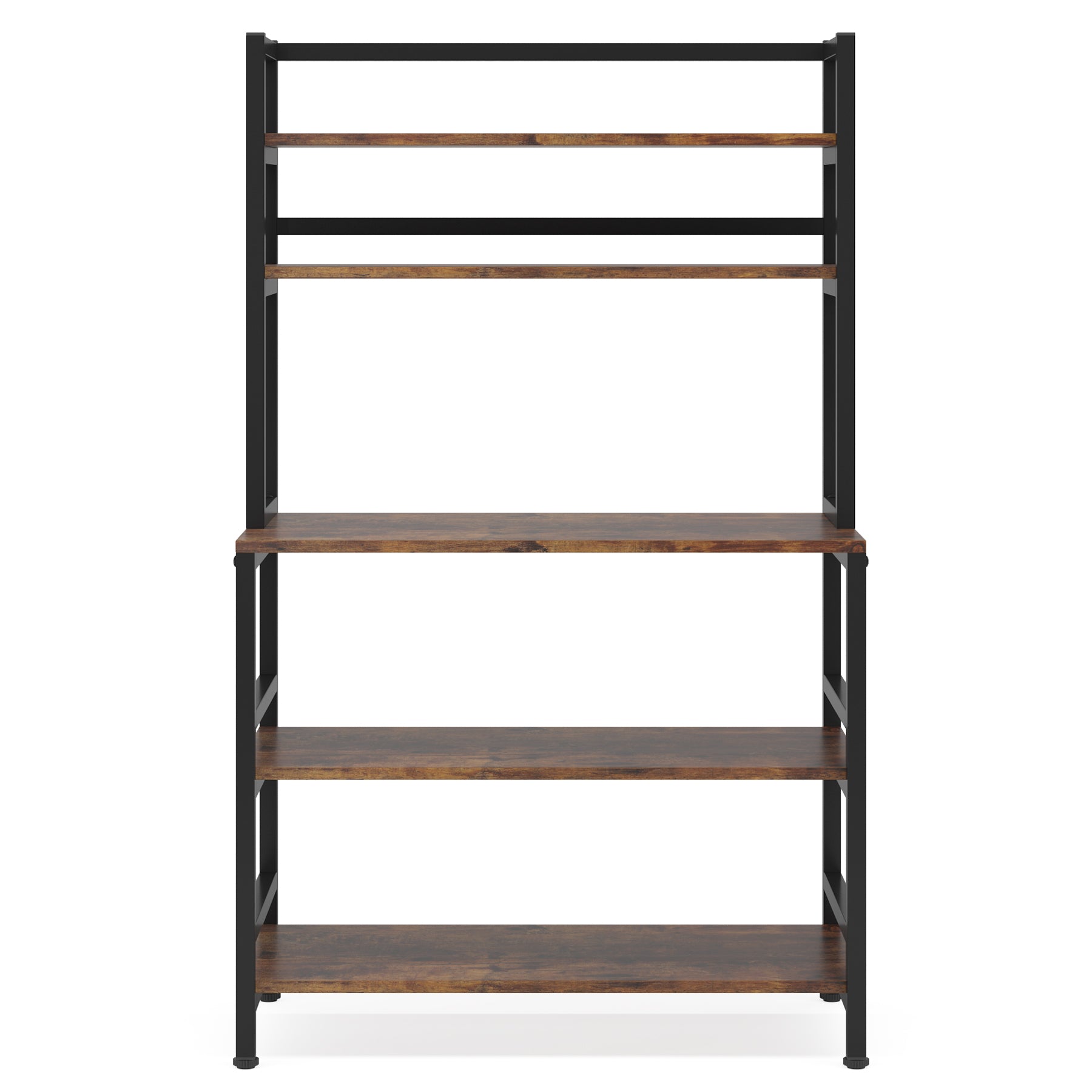 5-Tier Kitchen Bakers Rack with Hutch