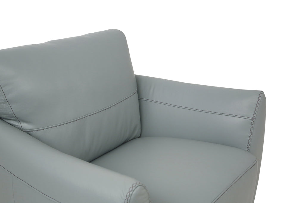 Valeria Watery Leather Chair (Assembled)