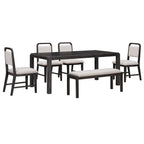 TREXM Vintage Extendable Dining Table Set for 4-6