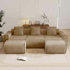 Streamlined Design Modular 3 Seat U Shape Sectional Sofa