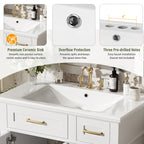 30" Bathroom Vanity with Ceramic Sink