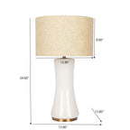 Cascade Glass Lamp Golden Base