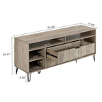 Dumbo 63" Fluted TV Stand in Rustic