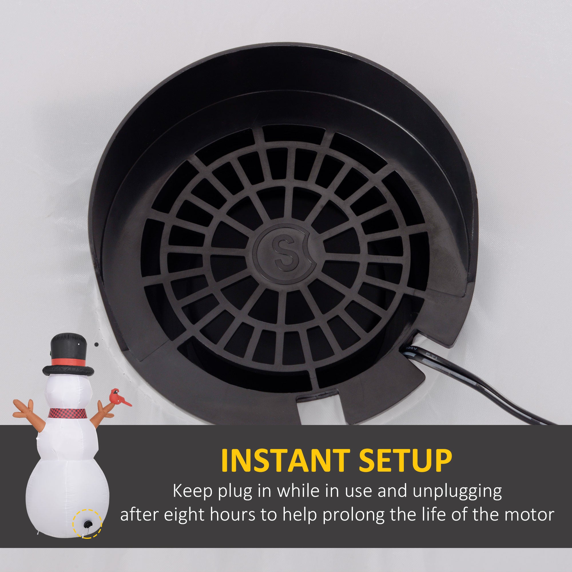 Outsunny 7.9' Christmas Inflatable Snowman