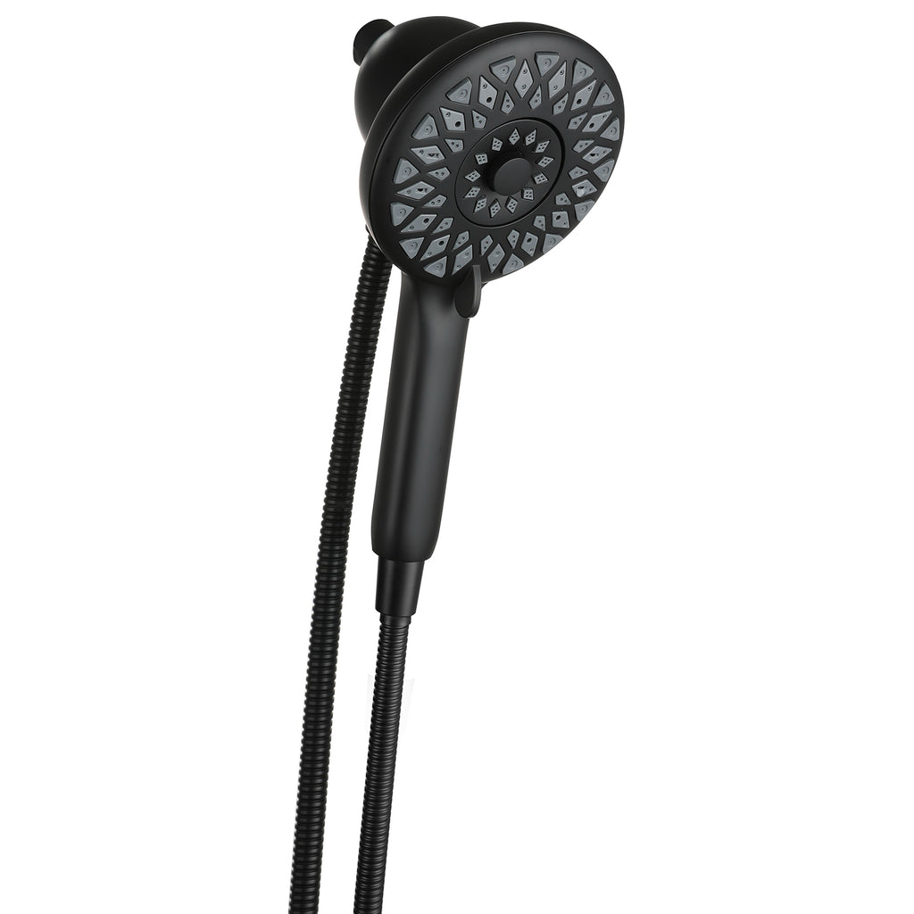 High Pressure Shower Heads 6 Spray Mode - Matte Black