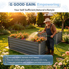 6x3x2ft 2-Piece Large Raised Garden Bed Kit