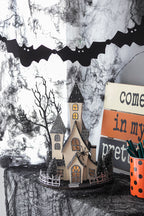 Lighted Cardboard Haunted House