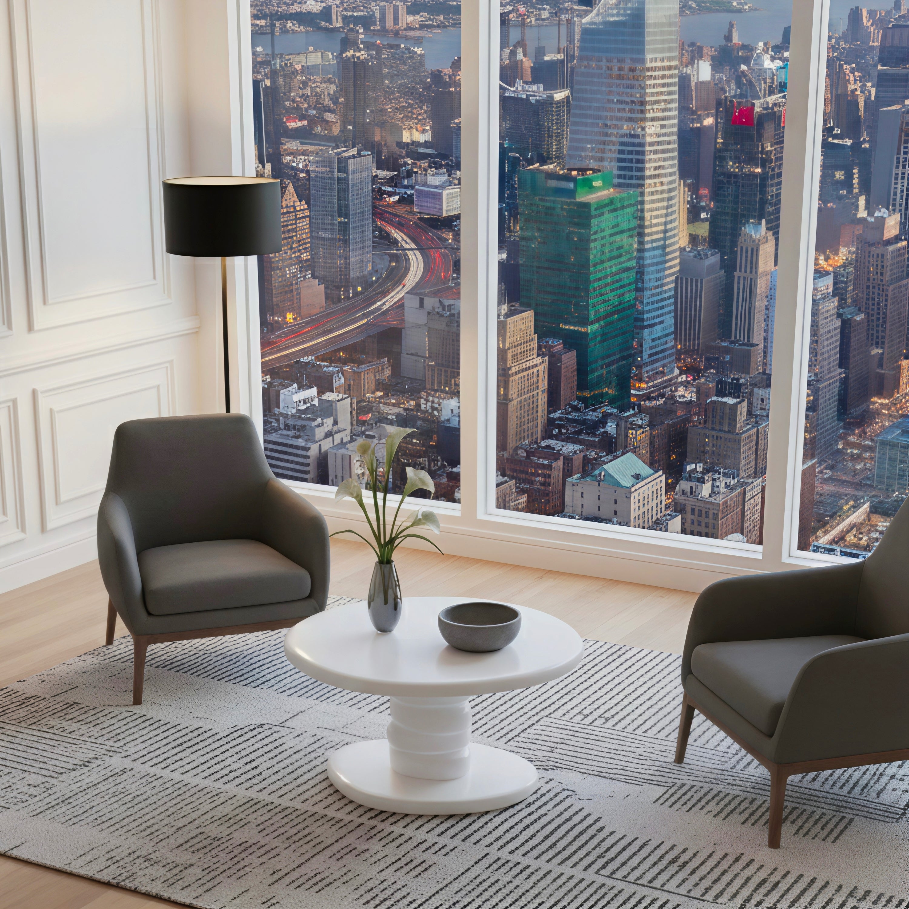 Modern Cobblestone End Table