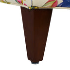 Paradise Upholstered Arm Chair, Off-White/Floral Printed On Cotton