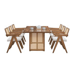 86.61 Inch Oversize Rectangular Waves Dining Table