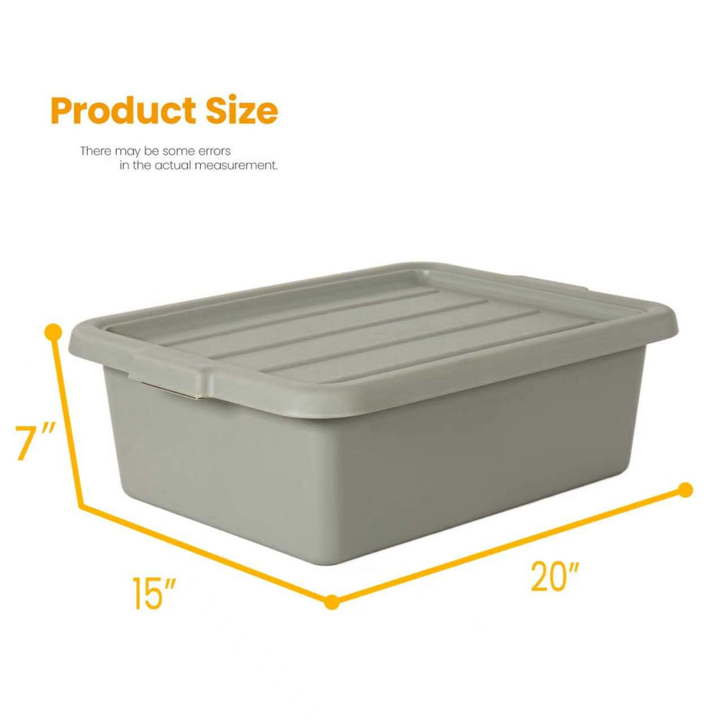6-Pack 20" x 15" 9 Gallon Meat Tubs with Lids