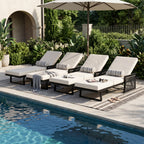 Black Mix Modern Chaise Lounge Set