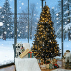 7.5 Ft Tall PreLit Artificial Christmas Tree