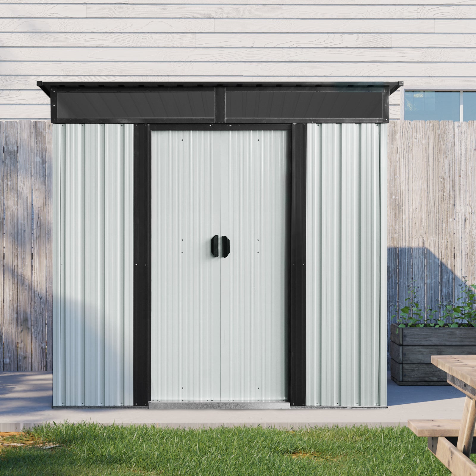 6ft x 5ft Outdoor Metal Storage Shed