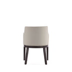 Gansevoort Wood Vegan Leather Armchair in Stone
