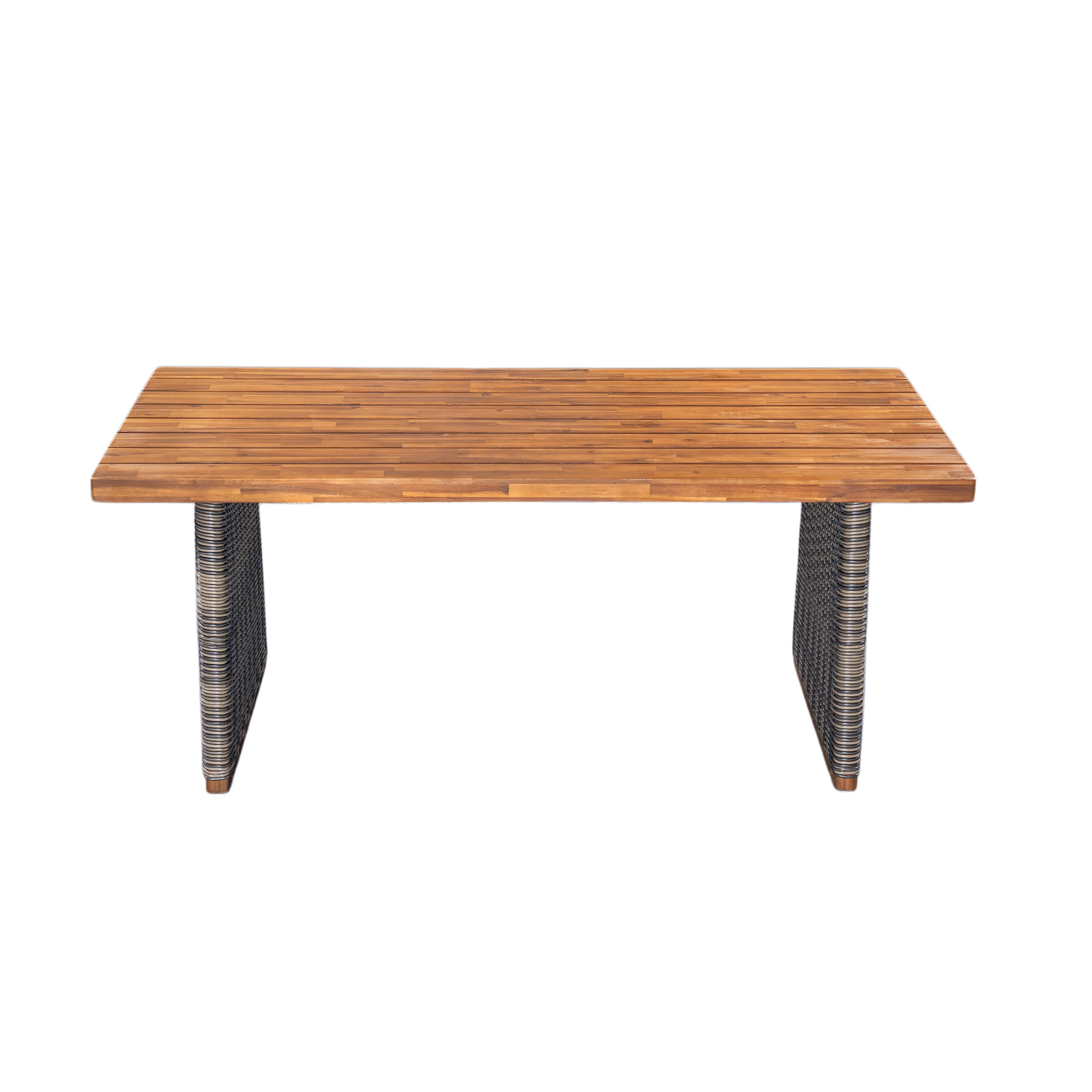 Outdoor 7 Pieces Acacia Wood Dining Set