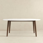 Ada Mid Century Modern Solid Wood Dining Table