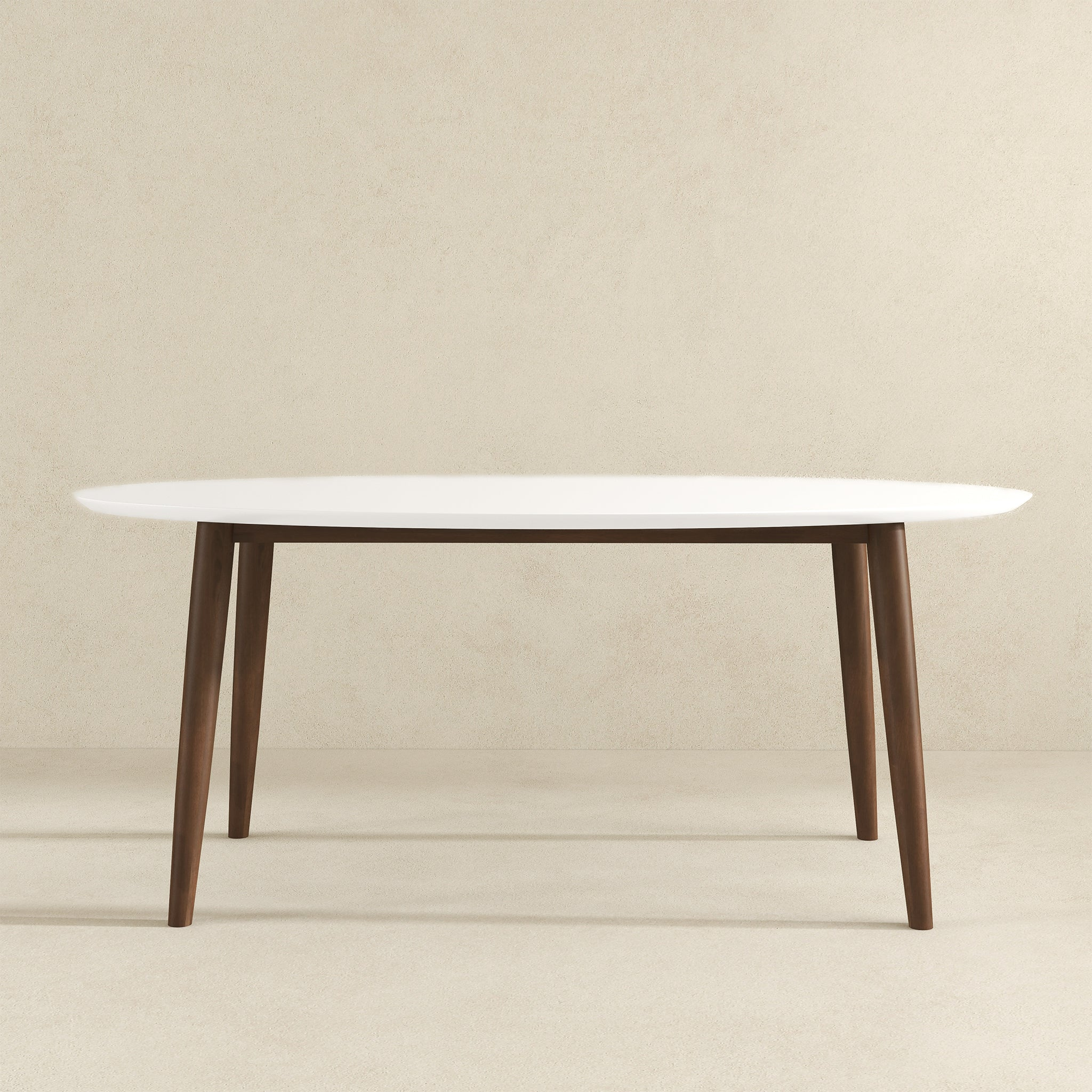 Ada Mid Century Modern Solid Wood Dining Table