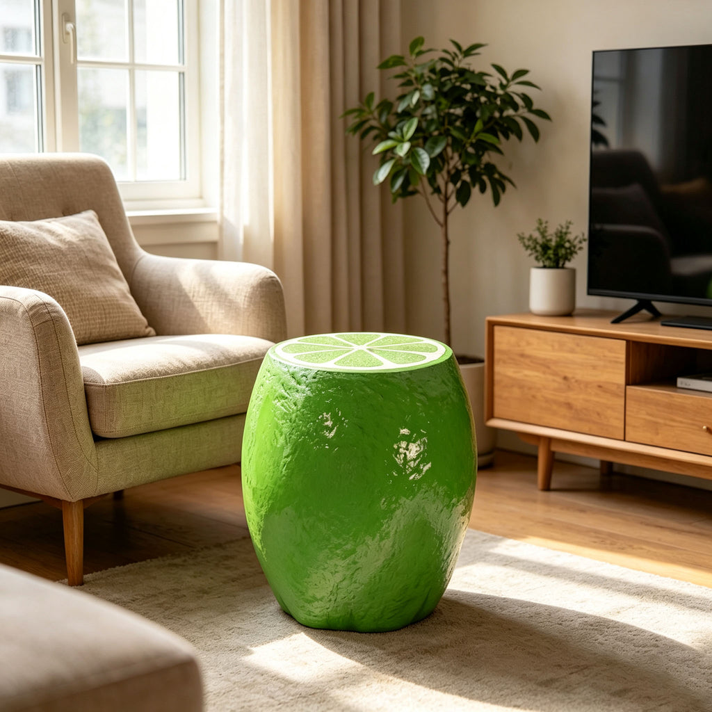 14.17" High Novelty Lime Stool